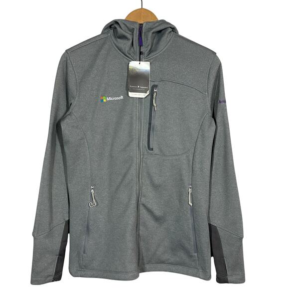 NEW! Microsoft Windows Full Zip Hoodie Deadstock Long Sleeve Jacket - M - Picture 1 of 8
